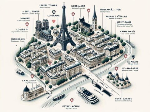 Paris highlighting key points