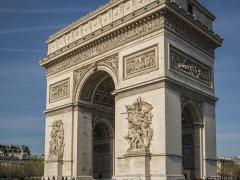 the arc of triumph in paris, france